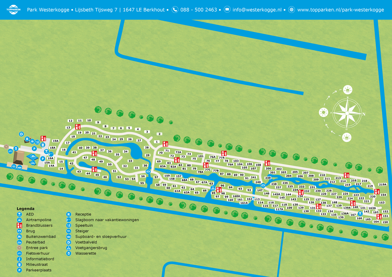 Plattegrond van Park Westerkogge