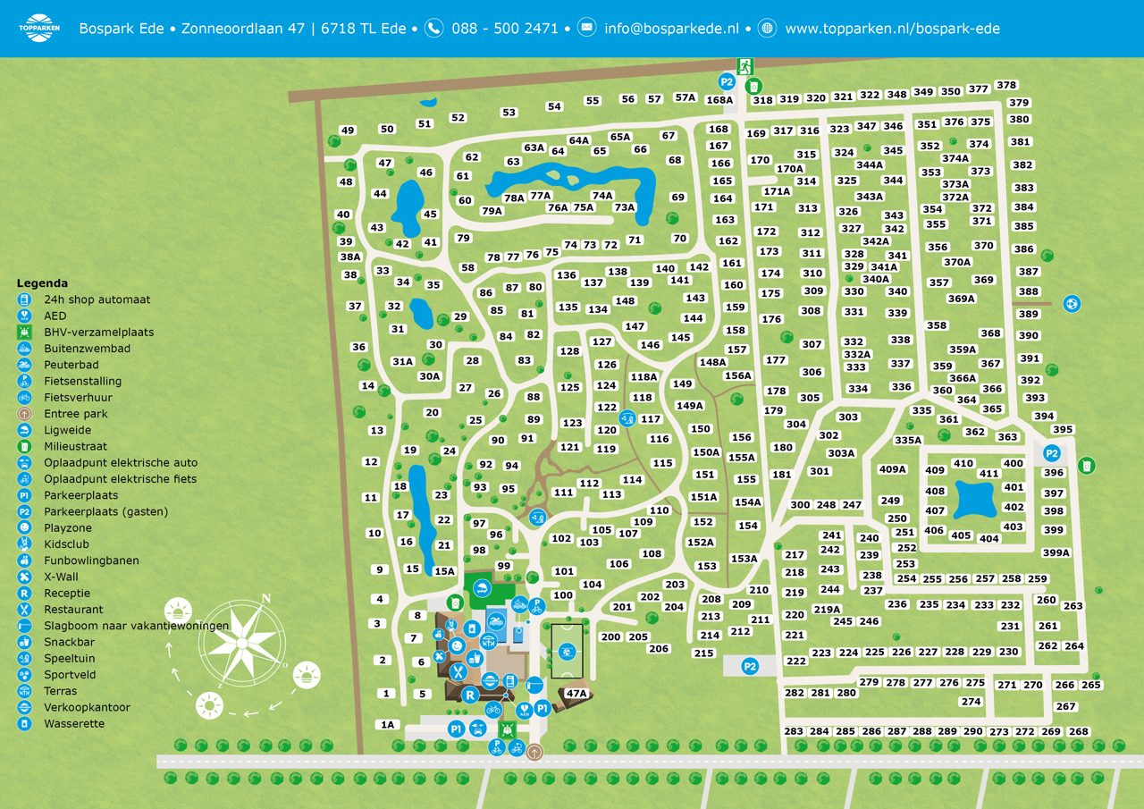Plattegrond van Bospark Ede