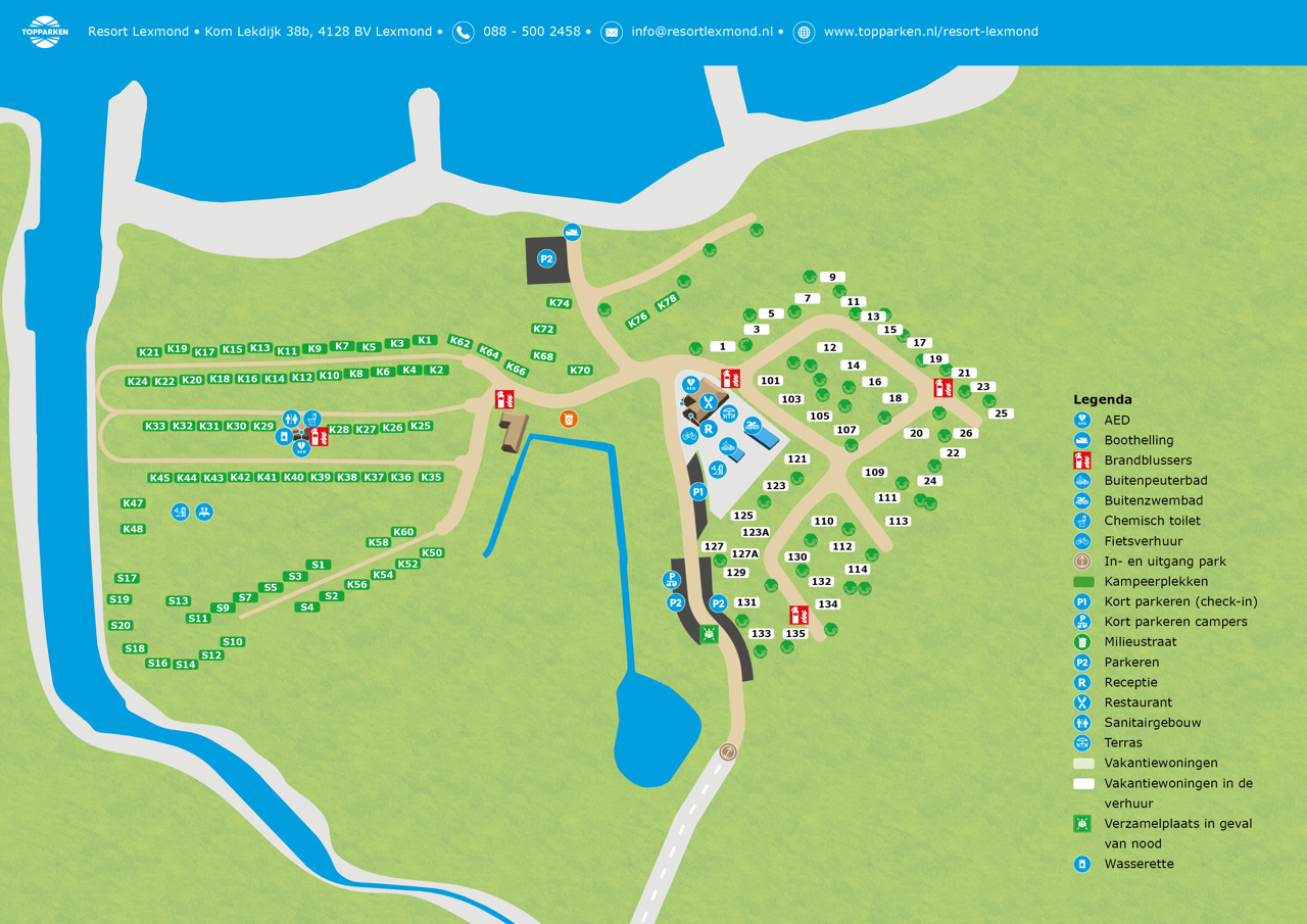 Kaart van Resort Lexmond